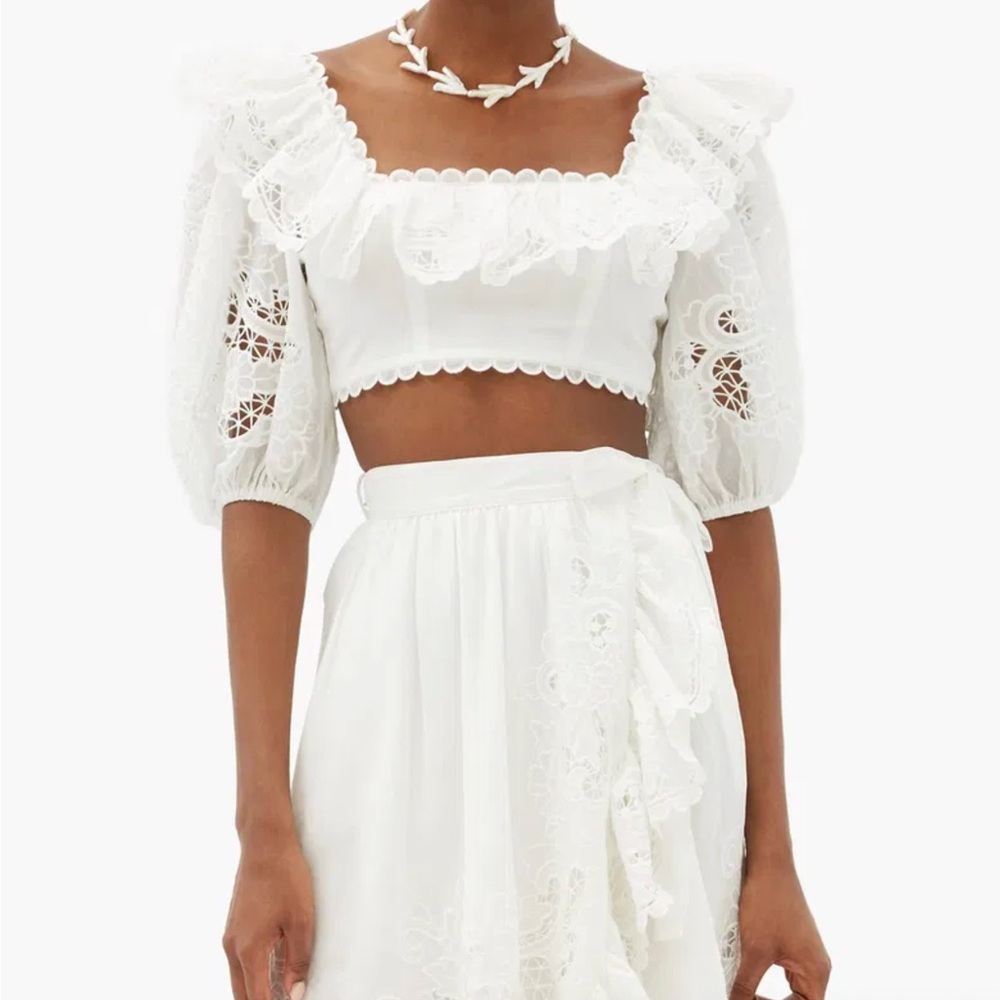 Zimmermann Lulu Scallop Frill Top